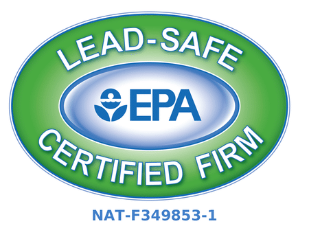 EPA Lead-Safe Certified Firm, certification NAT-F349853-1